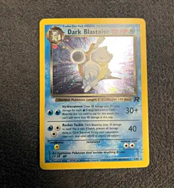 Pokemon Dark Blastoise 3/82 Team Rocket Holo Rare English 1999 70 HP - Image 1