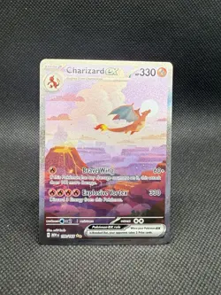Pokemon TCG Charizard EX Scarlet & Violet 151 Card 199/165-MP - Image 1