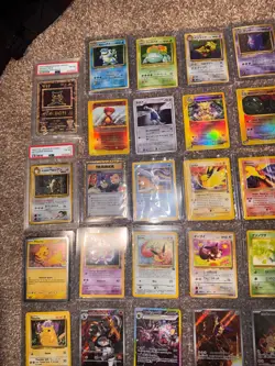 Pokemon TCG Mixed Holo Card Lot - Assorted Standard Size Trading Cards And PSA - Image 2