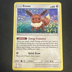 Pokemon Eevee (General Mills Promo) 11/12 Special Holo Rare - Image 1