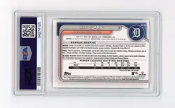 2024 Bowman Chrome Prospects #74 Max Clark Gold Refractor PSA 10 Detroit Tigers - Image 2