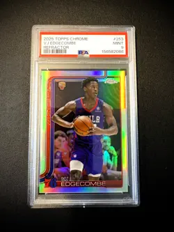 2025 Topps Chrome - VJ Edgecombe #253 Refractor (RC) - PSA 9 Mint NBA All Rookie - Image 1