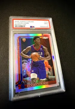 2025 Topps Chrome - VJ Edgecombe #253 Refractor (RC) - PSA 9 Mint NBA All Rookie - Image 2