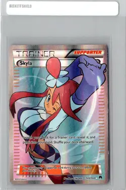 Pokemon TCG Skyla Breakpoint Trainer Full Art Ultra Rare Holo Card 122/122 MP - Image 1
