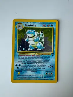 Pokemon TCG Blastoise 002/130 Base Set 2 Holo Card - Image 1