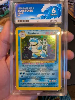 Pokemon TCG Blastoise Holo Rare Card Base Set 2/102 With Swirl💫 - Image 1