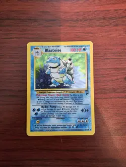 Pokemon TCG Blastoise 002/130 Base Set 2 Holo - Image 1