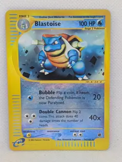 Blastoise 036/165 Expedition Base Set Reverse Holo Rare Pokemon TCG Nintendo LP - Image 1