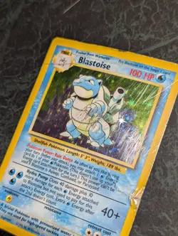 Blastoise Holo Rare Card 002/102 Base Set Unlimited HP Pokemon TCG Vintage - Image 2