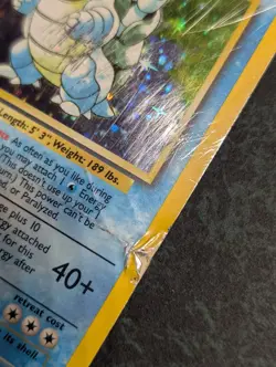 Blastoise Holo Rare Card 002/102 Base Set Unlimited HP Pokemon TCG Vintage - Image 4