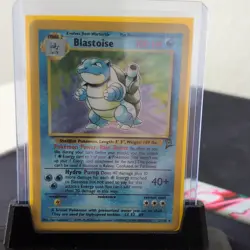 Pokemon TCG Blastoise 002/130 Base Set 2 Holo Rare English 1999 - Image 1