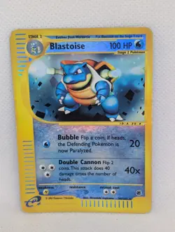 Blastoise 036/165 Expedition Base Set Reverse Holo Rare Pokemon TCG Nintendo MP - Image 1