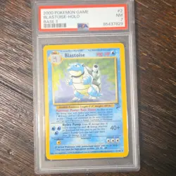 Pokemon TCG Blastoise Base Set 2 Holo 2/130 PSA 7 Graded ENG 2000 - Image 1