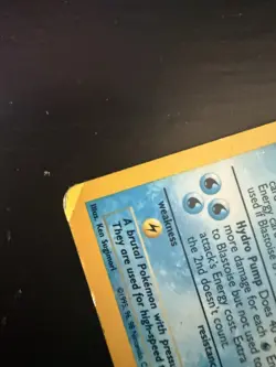 Pokemon TCG Blastoise Holo Rare Card Base Set 2/102 - MP/LP - Image 3