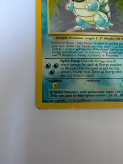 Blastoise 2/102 Base Set Holo Rare 1999 Pokemon TCG 100 HP Stage 2 EN - Image 3