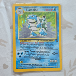 Wizards of the Coast Pokemon TCG Blastoise 2/130 Base Set 2 Holo HP100 1999 EN - Image 1