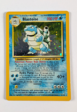 Pokemon TCG Blastoise 2/130 Base Set 2 Holo Rare - Image 1