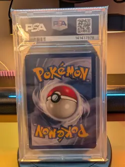 Pokemon Blastoise Base Set Holo Rare PSA 8 002 English TCG Card - Image 3