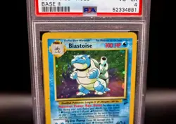 📈🌀 PSA Graded 4 Holo Swirl 🌀📈 Blastoise Base Set 2 2000 Pokemon TCG Card - Image 3