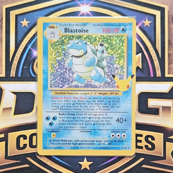 Nintendo Pokemon TCG Blastoise Base Set 2/102 Holo Rare 25th Anniversary - Image 1