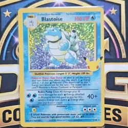 Nintendo Pokemon TCG Blastoise Base Set 2/102 Holo Rare 25th Anniversary - Image 2