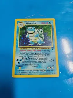 Blastoise Holo – Base Set 2/130 – MP WotC Vintage Pokemon TCG w swirl - Image 1