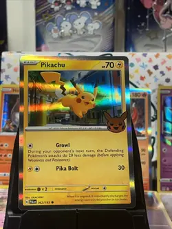 Pokemon Card PIKACHU 062/193 Trick or Trade 2023 Halloween Stamp Holo - Image 1