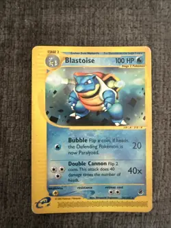 Pokemon TCG Blastoise 36/165 Expedition Base Set Non Holo Rare WOTC Vintage Card - Image 1