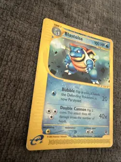 Pokemon TCG Blastoise 36/165 Expedition Base Set Non Holo Rare WOTC Vintage Card - Image 3