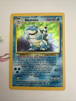 Pokemon TCG Blastoise 002/130 Base Set 2 Unlimited Holo Rare - Image 1
