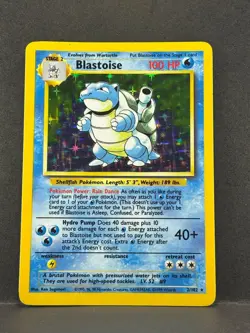 Pokemon TCG – Blastoise 2/102 Base Set Holo LP - Image 3