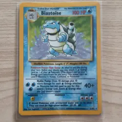 Pokemon TCG Blastoise 2/102 Base Set Holo Rare LP - Image 1