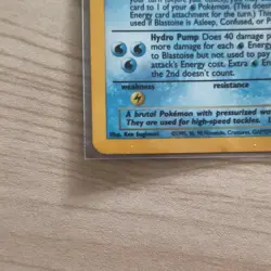 Pokemon TCG Blastoise 2/102 Base Set Holo Rare LP - Image 5