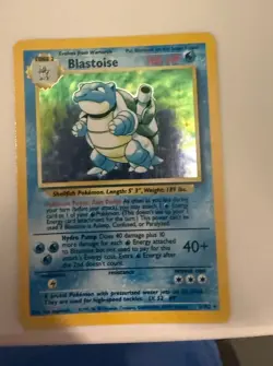 Blastoise 2/102 Base Set Holo Rare 100 HP Stage 2 English Pokemon TCG - Image 1