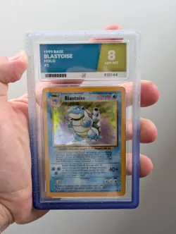 Pokemon TCG 1999 Base Set Unlimited-Blastoise Holo 2/102- ACE 8 with Gaurd - Image 1