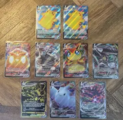 Pokemon TCG 9 Card Lot VMAX NM Full Art Cards In Description - Image 1