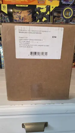 Pokemon TCG Crown Zenith Regidrago & Regieleki V Collection Box Set Sealed Case - Image 1