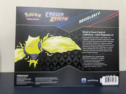 Pokemon TCG Sword & Shield Crown Zenith Regieleki V Collection Sealed Box - Image 2