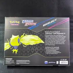 Pokemon TCG Crown Zenith Regieleki V Collection Box Sealed 4 Packs Promo - Image 2