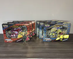 6 x Pokemon TCG Crown Zenith Regidrago V & Regieleki V Collection Box New Sealed - Image 1