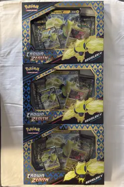 6 x Pokemon TCG Crown Zenith Regidrago V & Regieleki V Collection Box New Sealed - Image 5