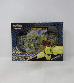 Pokemon TCG Sword & Shield Crown Zenith Regieleki V Collection Sealed Box - Image 1