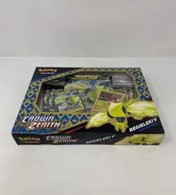 Pokemon TCG Sword & Shield Crown Zenith Regieleki V Collection Sealed Box - Image 5