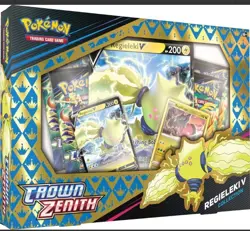 Pokemon TCG Crown Zenith Regieleki v new Sealed Collection Box - Image 1
