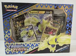 Pokemon TCG Crown Zenith Regieleki V Collection Box English Promo 2023 1 Box - Image 1