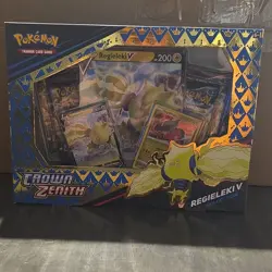 Pokemon TCG Crown Zenith Regieleki V Collection Box English Promo 2023 1 Box - Image 1