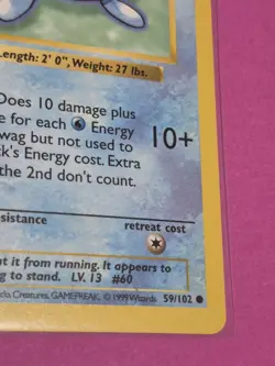 Pokemon Cards Base Set 1st Edition Shadowless Poliwag 59/102 NM - Image 5