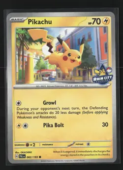 Pokemon TCG Pikachu Rain City Showcase Promo 062/193 NM - Image 1