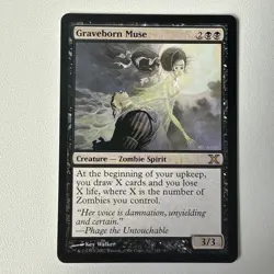 MTG Graveborn Muse Tenth Edition 145/383 Regular Rare - Image 1