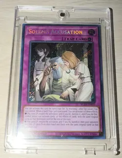 Yugioh Solemn Accusation BLZD-EN079 Starlight Rare 1st Edition Near Mint - Image 4